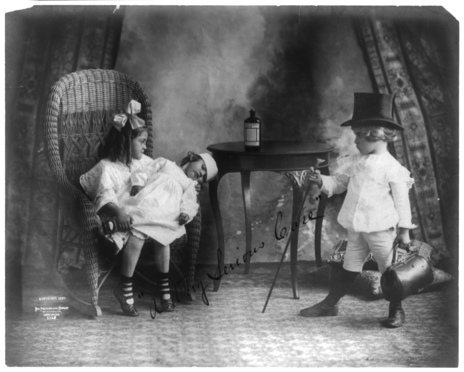 A Very serious case, c1905. — historic photograph