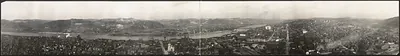 Panoram of Wheeling, West Virginia, 1909