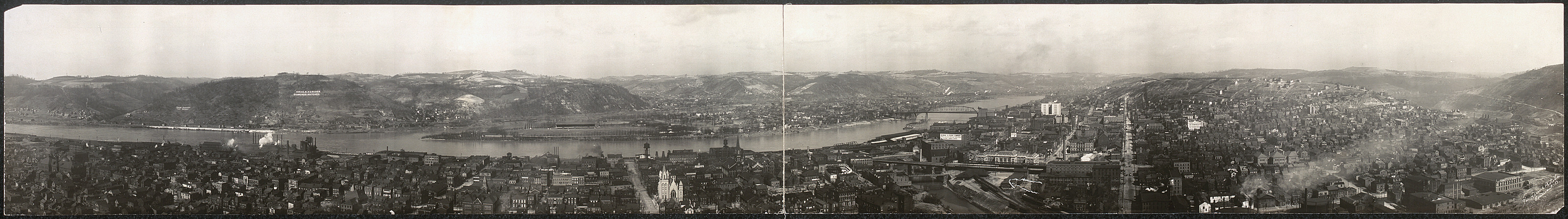 Panoram of Wheeling, West Virginia, 1909, 1909 — historic image