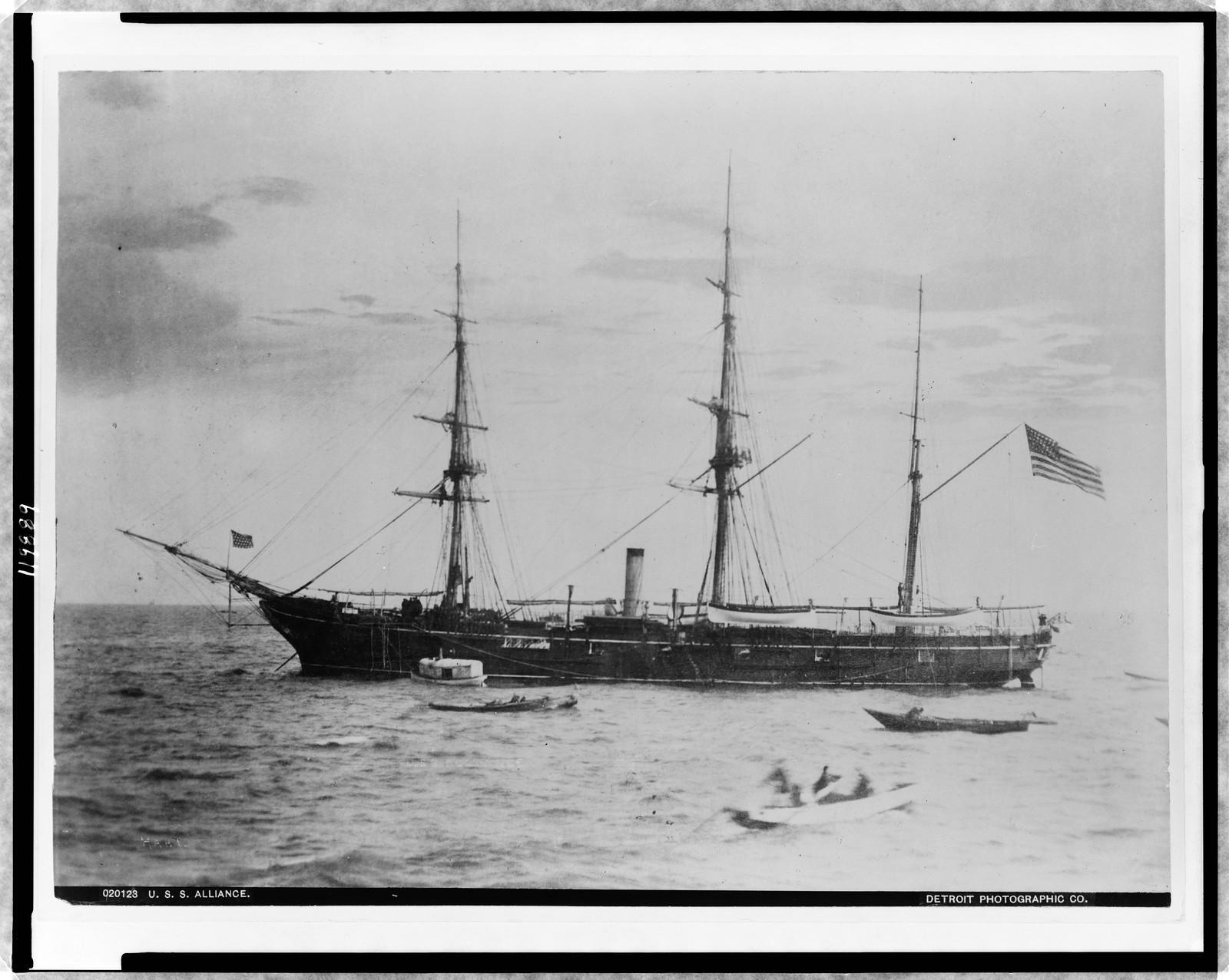 U.S.S. Alliance, [between 1890 and 1901] — historic photograph