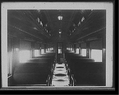 [Chicago and Alton Railroad day coach]