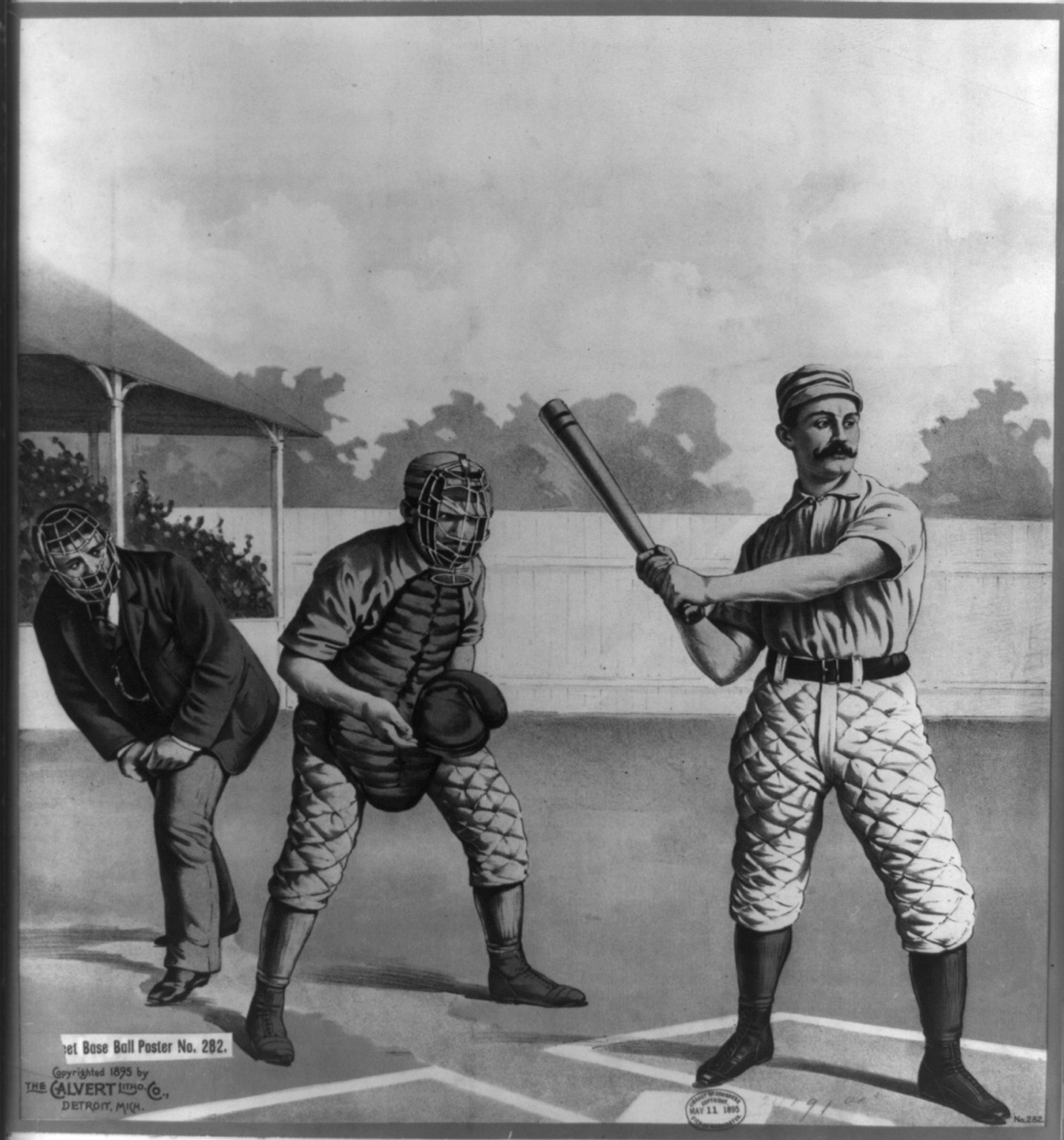 [Half sh]eet base ball poster no. 282, c1895 May 11. — vintage poster