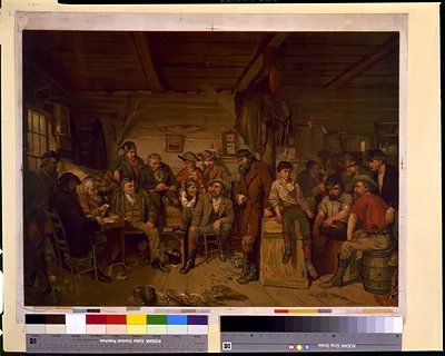 [The trial of a horse thief] / Jno. Mulvany ; Clay, Cosack & Company lith., Buffalo and Chicago.