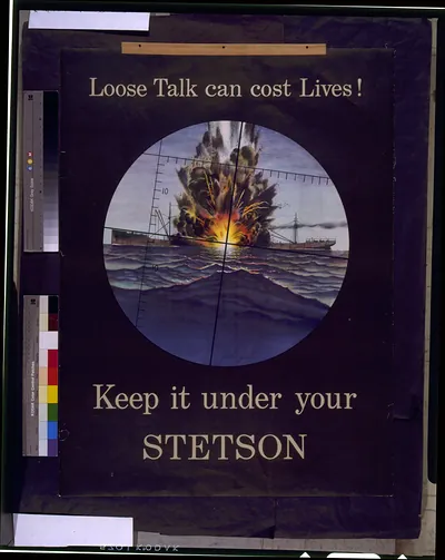 Loose talk can cost lives! Keep it under your stetson / Glenn Grohe.