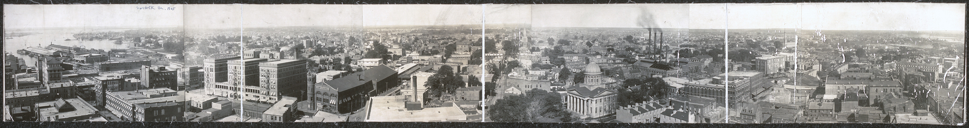 Birds-eye view of Norfolk, Virginia, 1905, 1905 — historic image