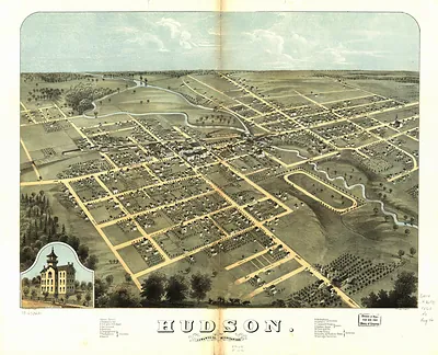 Hudson, Michigan, 1868