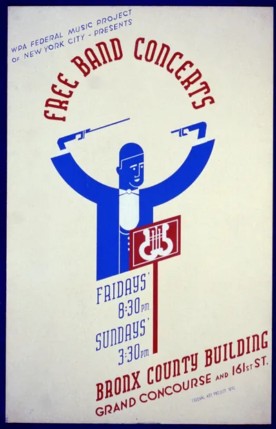 WPA Federal Music Project of New York City presents free band concerts [at the] Bronx
