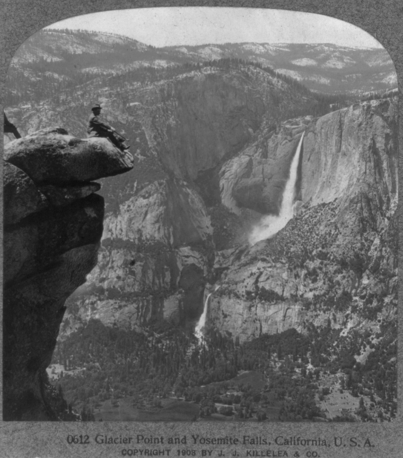 Glacier Point and Yosemite Falls, Calif., c1909 Jan. 2. — historic photograph