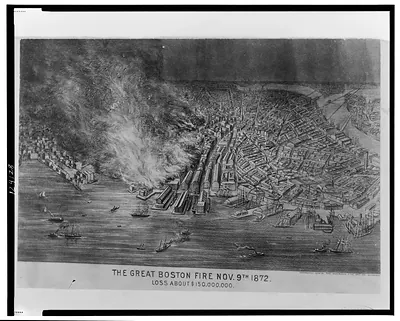The great Boston fire Nov. 9th 1872--Loss about $150,000,000