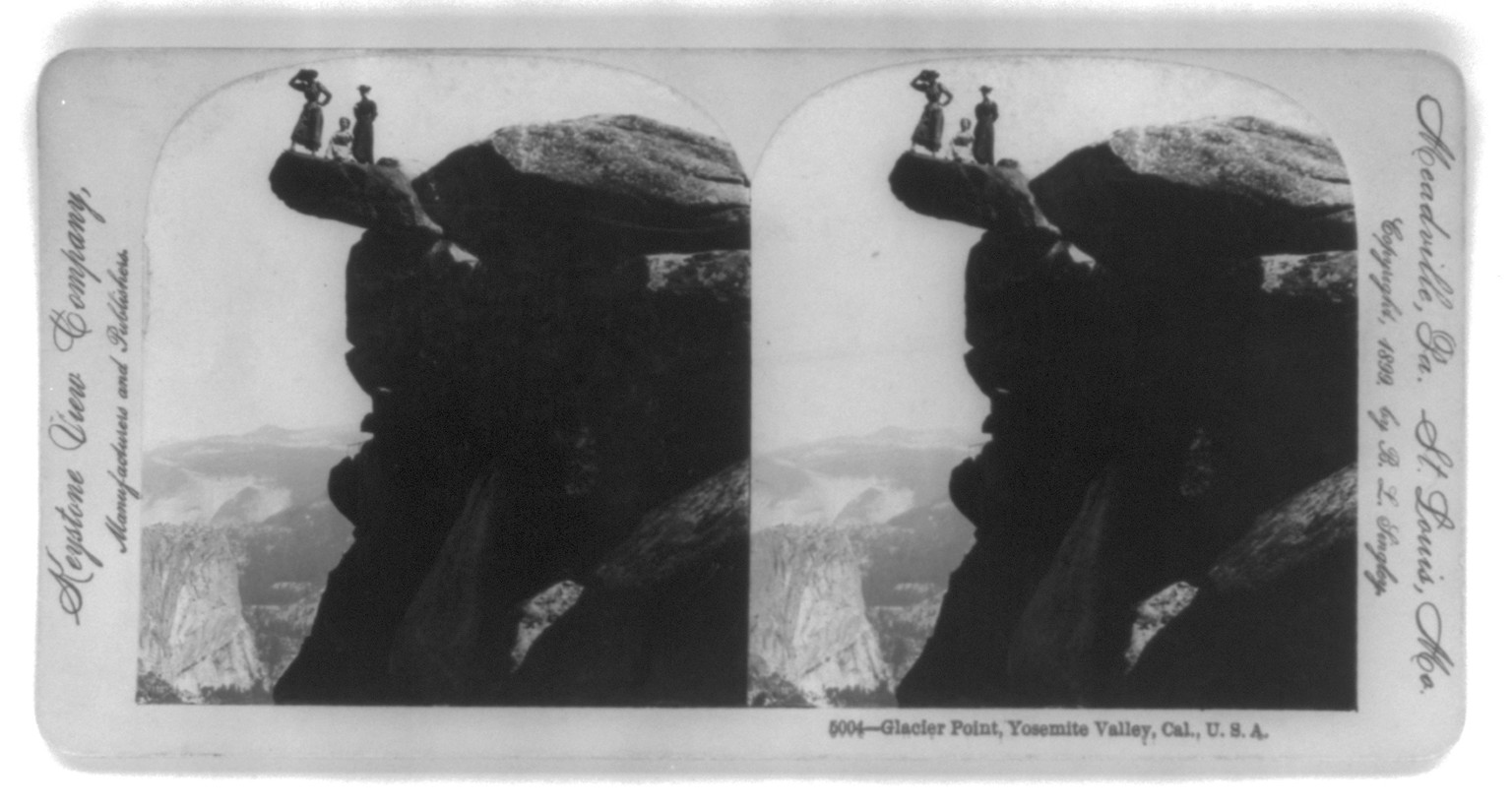 Glacier Point, Yosemite Valley, Cal., c1899. — historic photograph