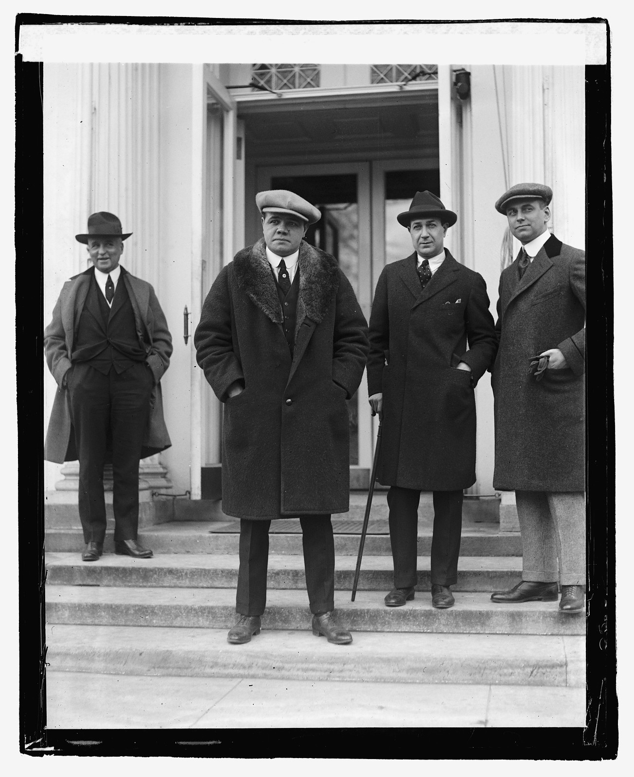 Babe Ruth at White House, 12/7/21, [19]21 December 7. — historic photograph
