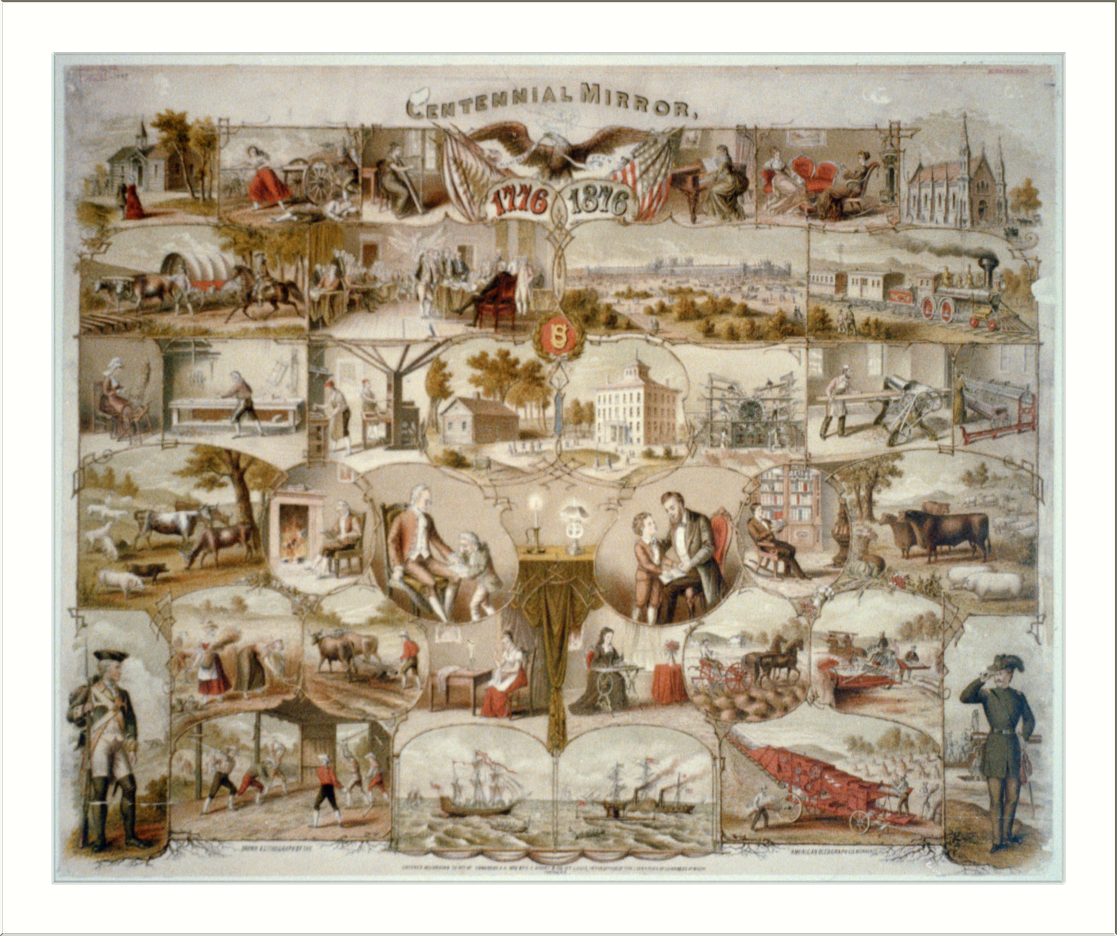 Centennial mirror, [no date recorded on shelflist card] — historic print