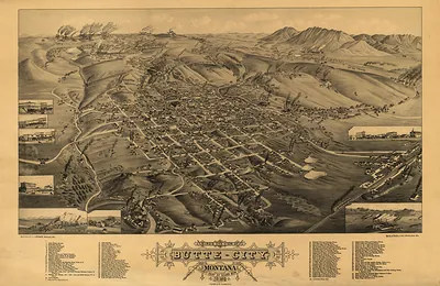 MT Butte 1884 MAP