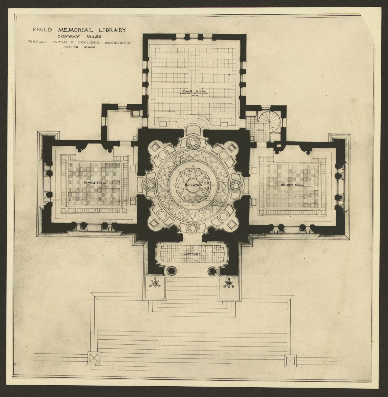 Field Memorial Library Conway Mass — historic image