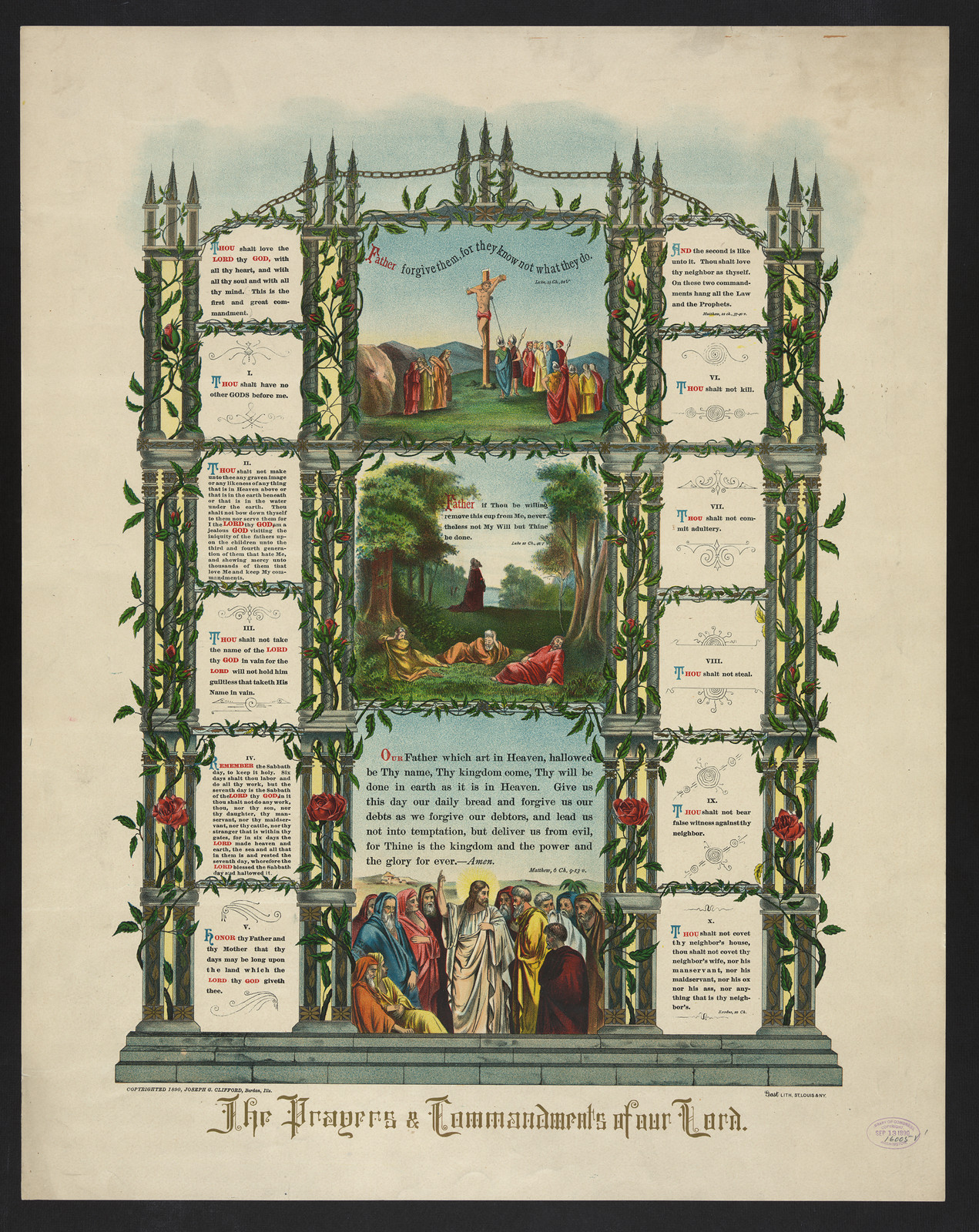 The Prayers & Commandments of our Lord — historic image