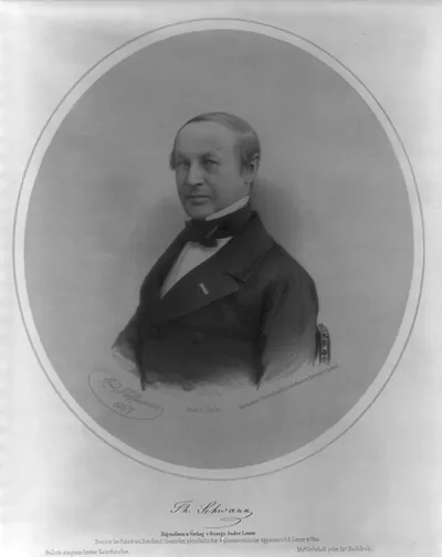 [Theodor Schwann, 1810-1882, head and shoulders, facing left]