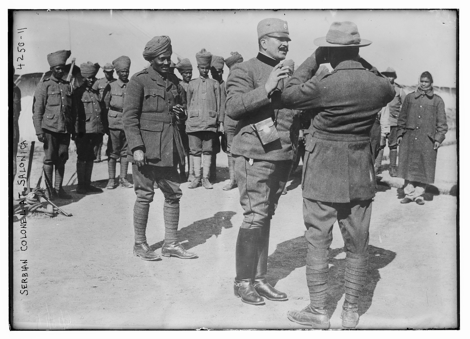 Serbian Colonel at Salonica, n/a — historic photograph