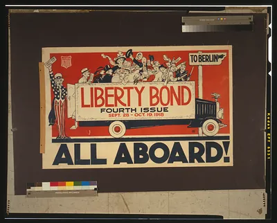 All aboard! Liberty Bond fourth issue Sept. 28 - Oct. 19, 1918.
