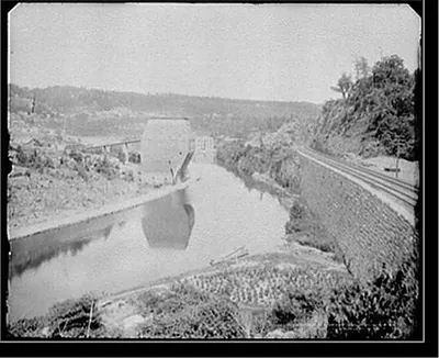 West Shore Railroad and Erie Canal at Little Falls, N.Y.