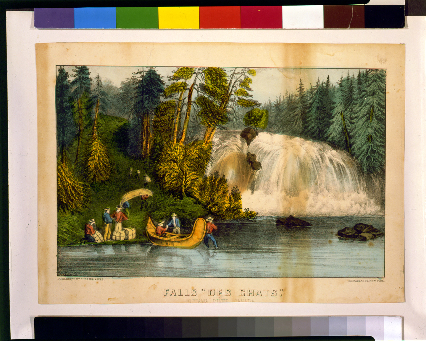 Falls Des Chats, Ottawa River, Canada — historic image