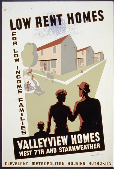 Low rent homes for low income families Valleyview homes West 7th and Starkweather.