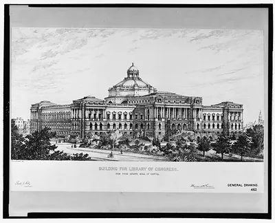 [Library of Congress, Washington, D.C. View from Senate wing of Capitol]