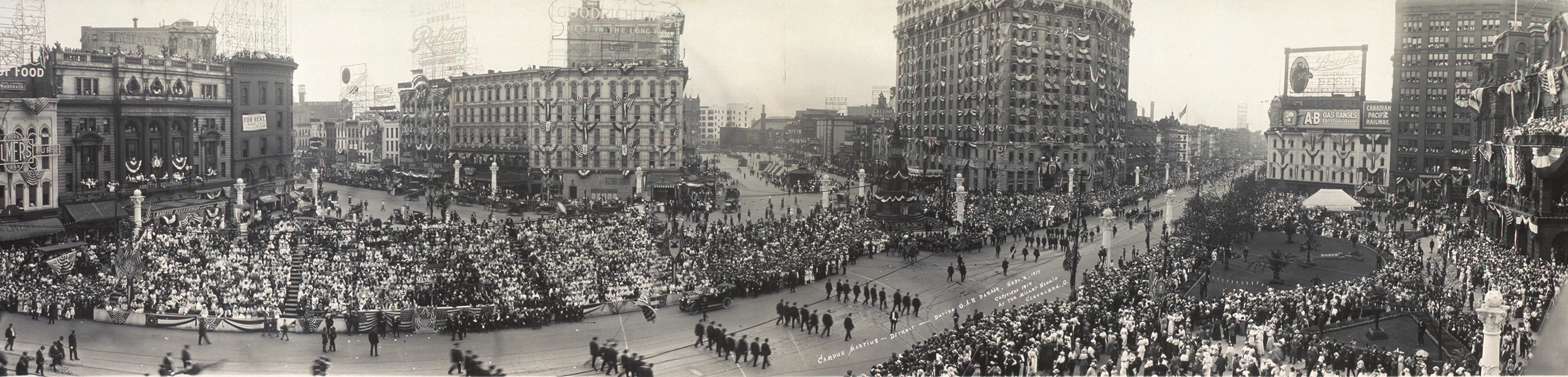 Camp Martius Parade Detoit, Michigan, 1914, 1914 — historic image
