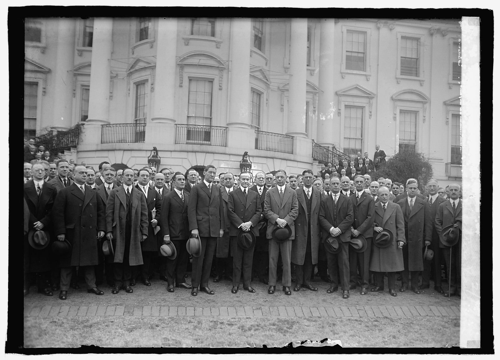 Ass'n. of American Electric Railway men with Coolidge, 2/17/25, [19]25 February 17. — historic photograph