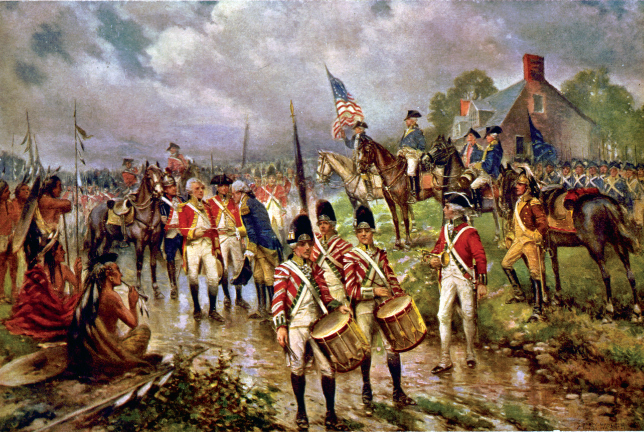 Burgoyne's Surrender At Saratoga — historic print