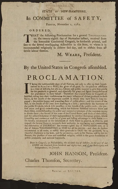Thanksgiving Proclamation