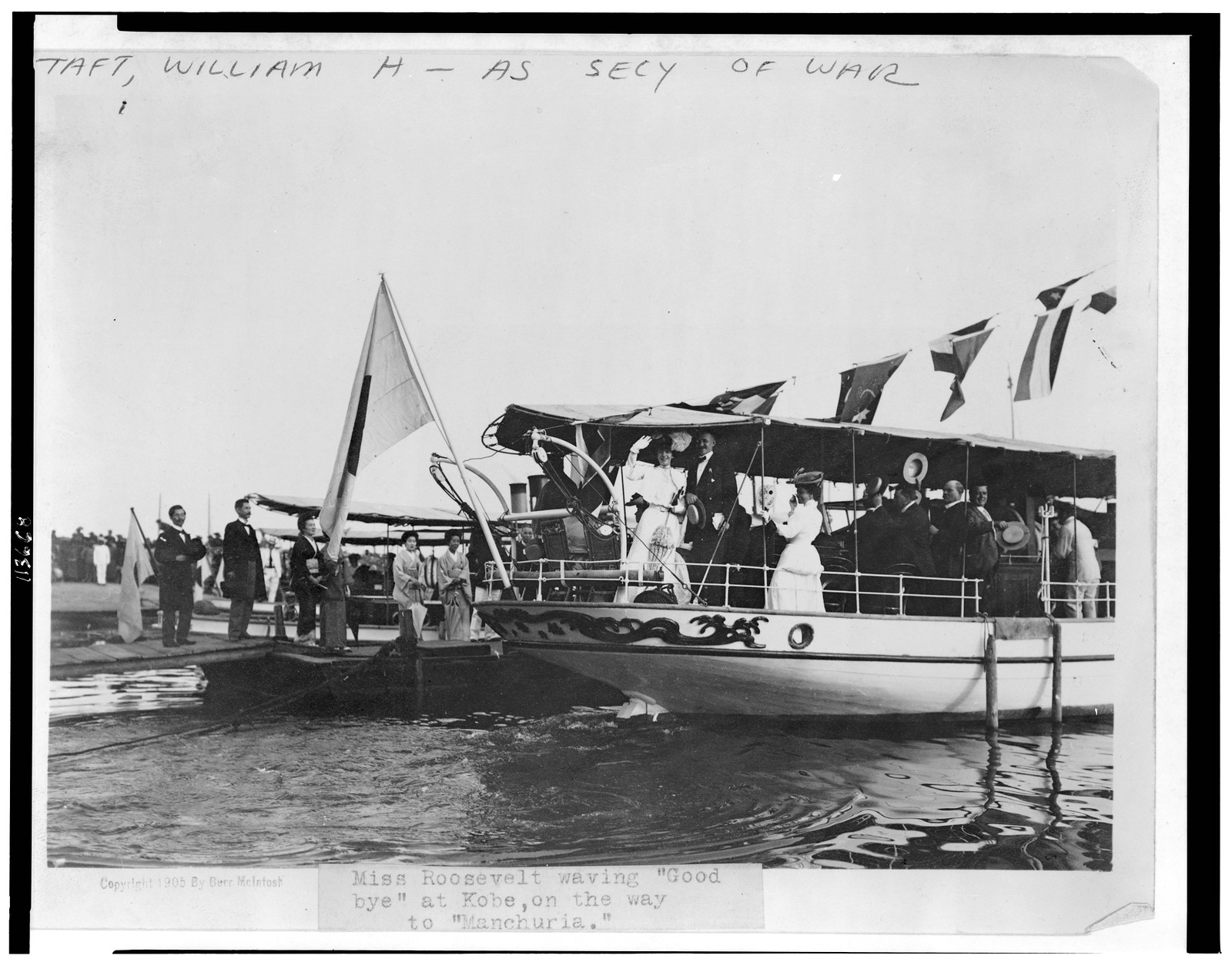 B.& A. S.S. Nubia in the Gambia River, W. Africa, c1905. — historic photograph