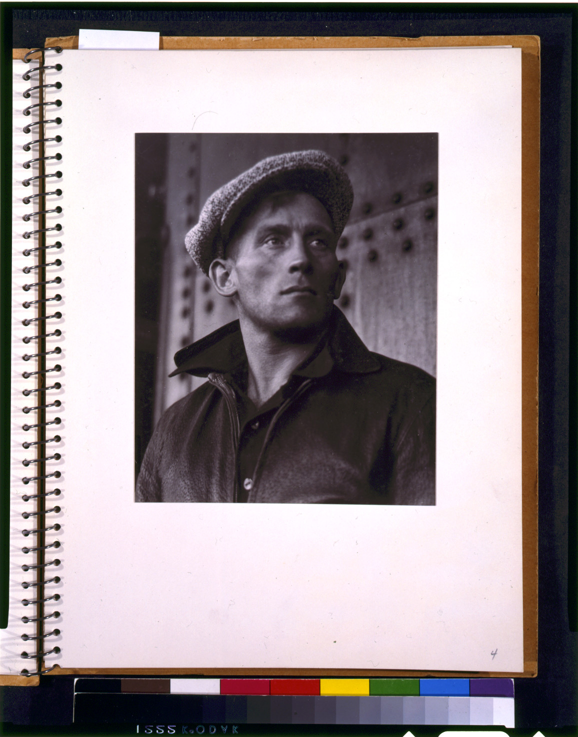 [Young man wearing cap], [1935 May] — historic photograph