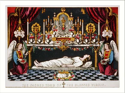The sacred tomb of the blessed virgin