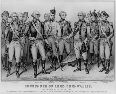 Surrender of Lord Cornwallis: at Yorktown Va. Oct 19th. 1781