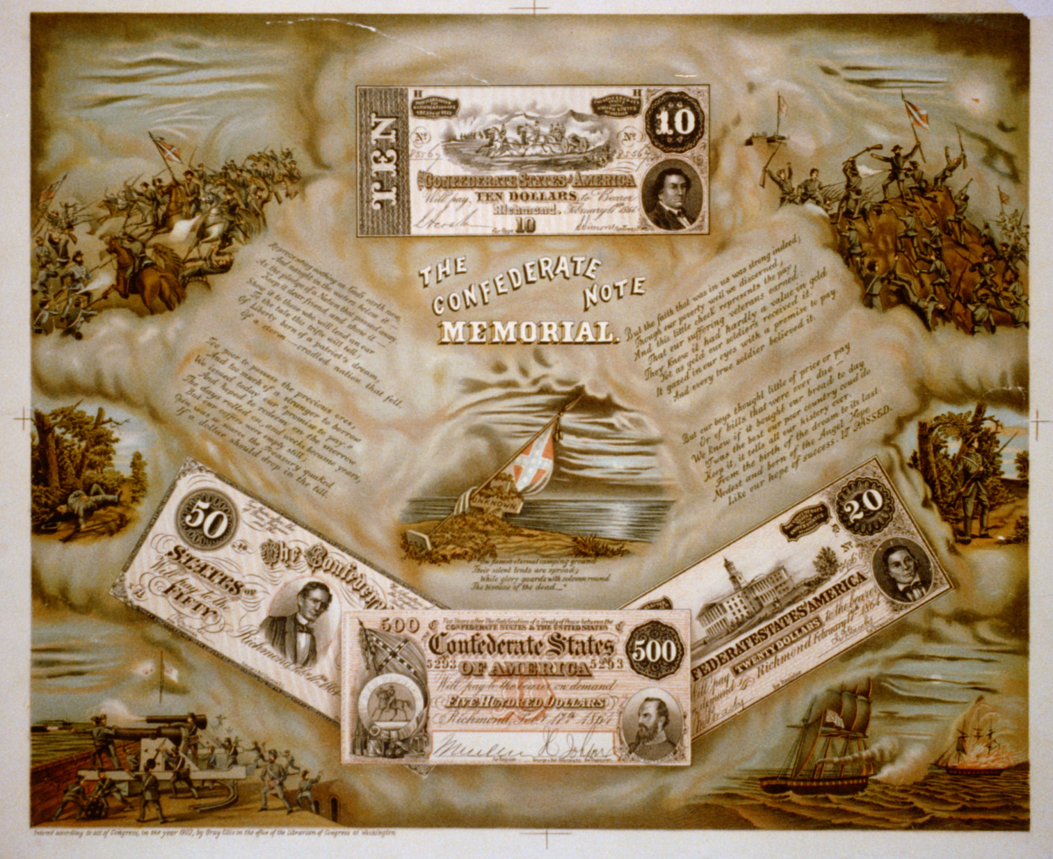 The confederate note memorial, [no date recorded on shelflist card] — historic print