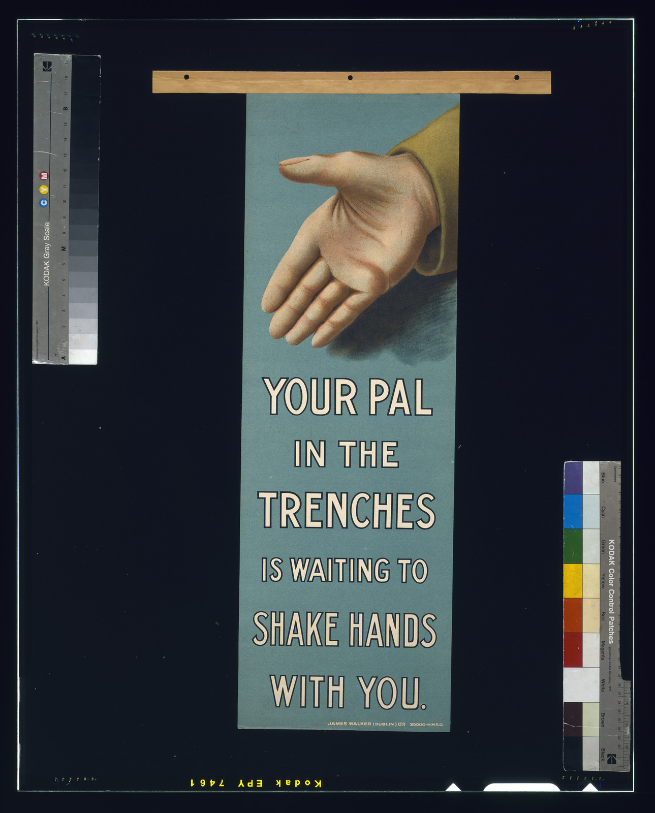Your pal in the trenches is waiting to shake hands with you / James Walker (Dublin) Ltd., [S.l. : s.n., 1915] — vintage poster