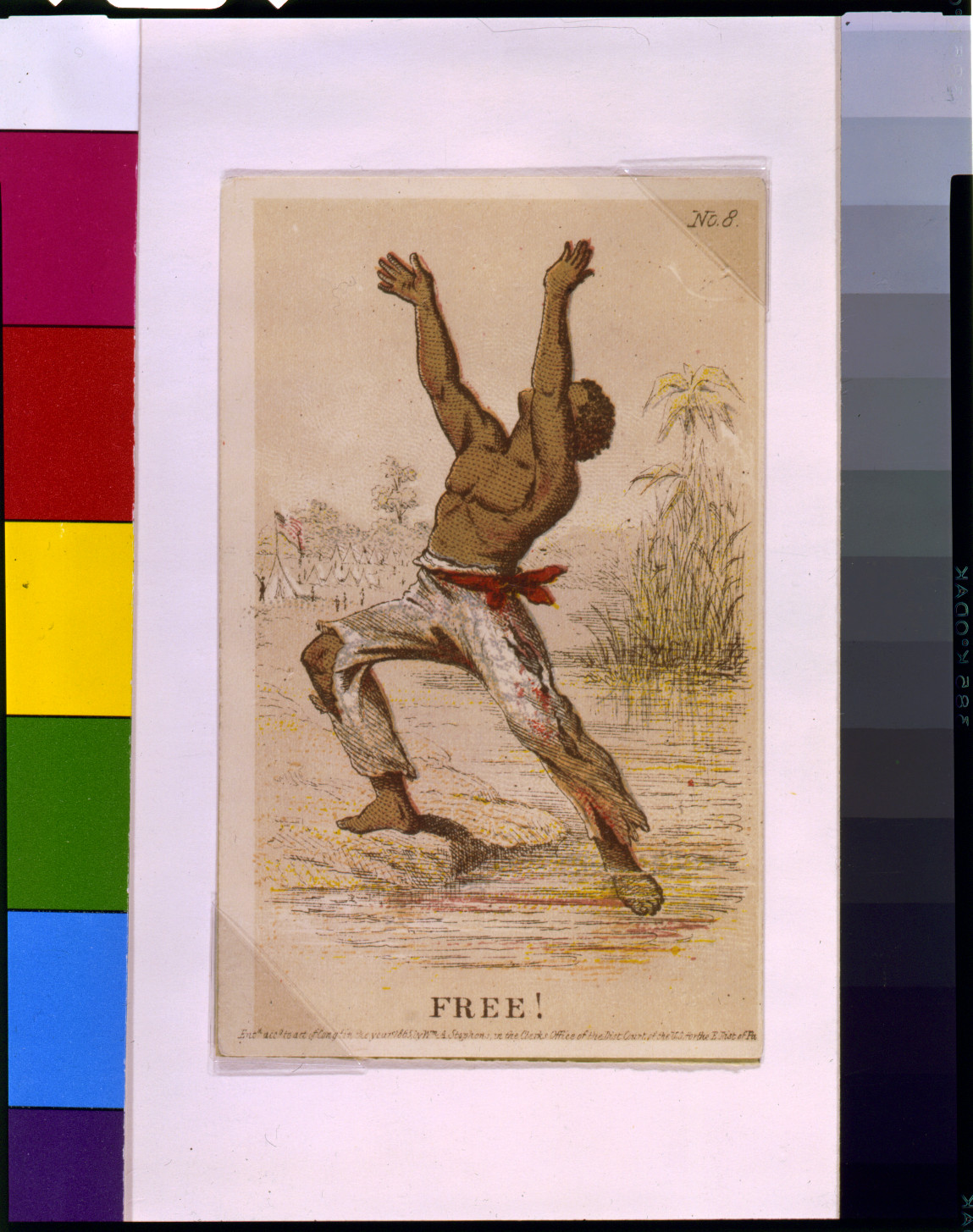 Free!, c1863. — antique lithograph