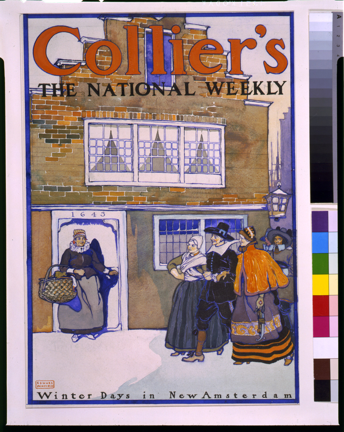 Collier's The National Weekly: Winter Days in New Amsterdam — historic image