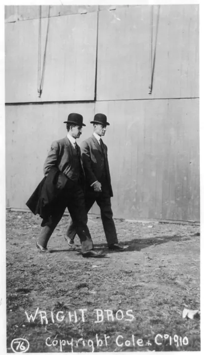 [The Wright brothers at the International Aviation Tournament, Belmont Park, Long Island, N.Y., Oct. 1910]