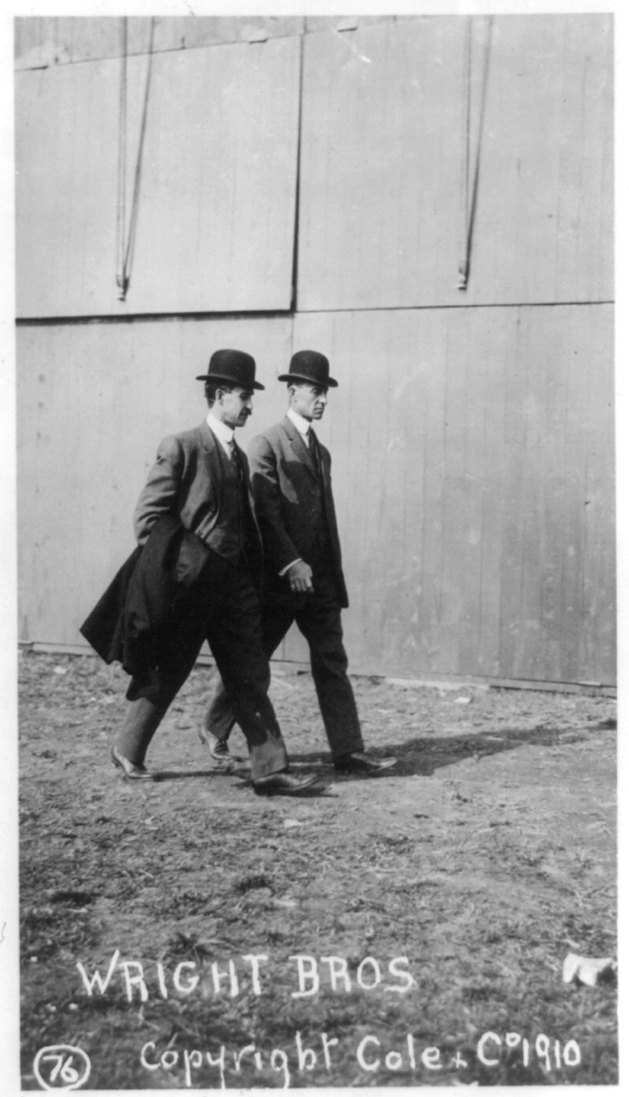 [The Wright brothers at the International Aviation Tournament, Belmont Park, Long Island, N.Y., Oct. 1910], c1910 Nov. 16. — historic photograph