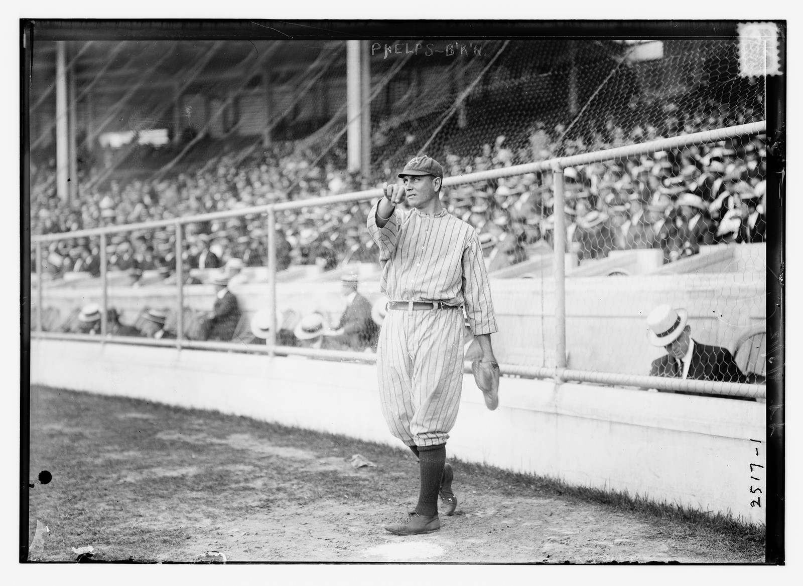 Ed Phelps, Brooklyn NL (baseball), [1912] — historic photograph