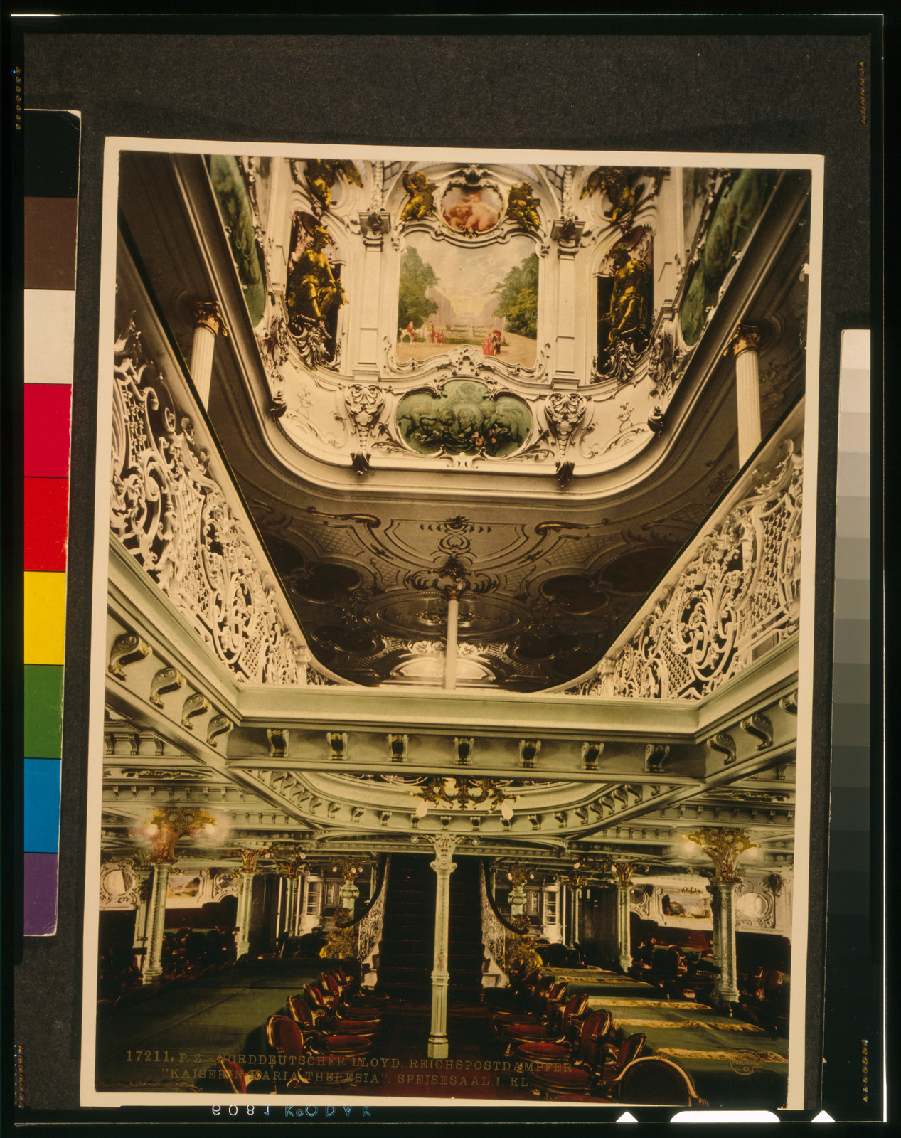 Norddeutscher Lloyd--Reichspostdampfer Kaiserin Maria Theresia"--Speisesaali--Kl. / Detroit Publishing Co.", [between 1905 and 1910] — historic print