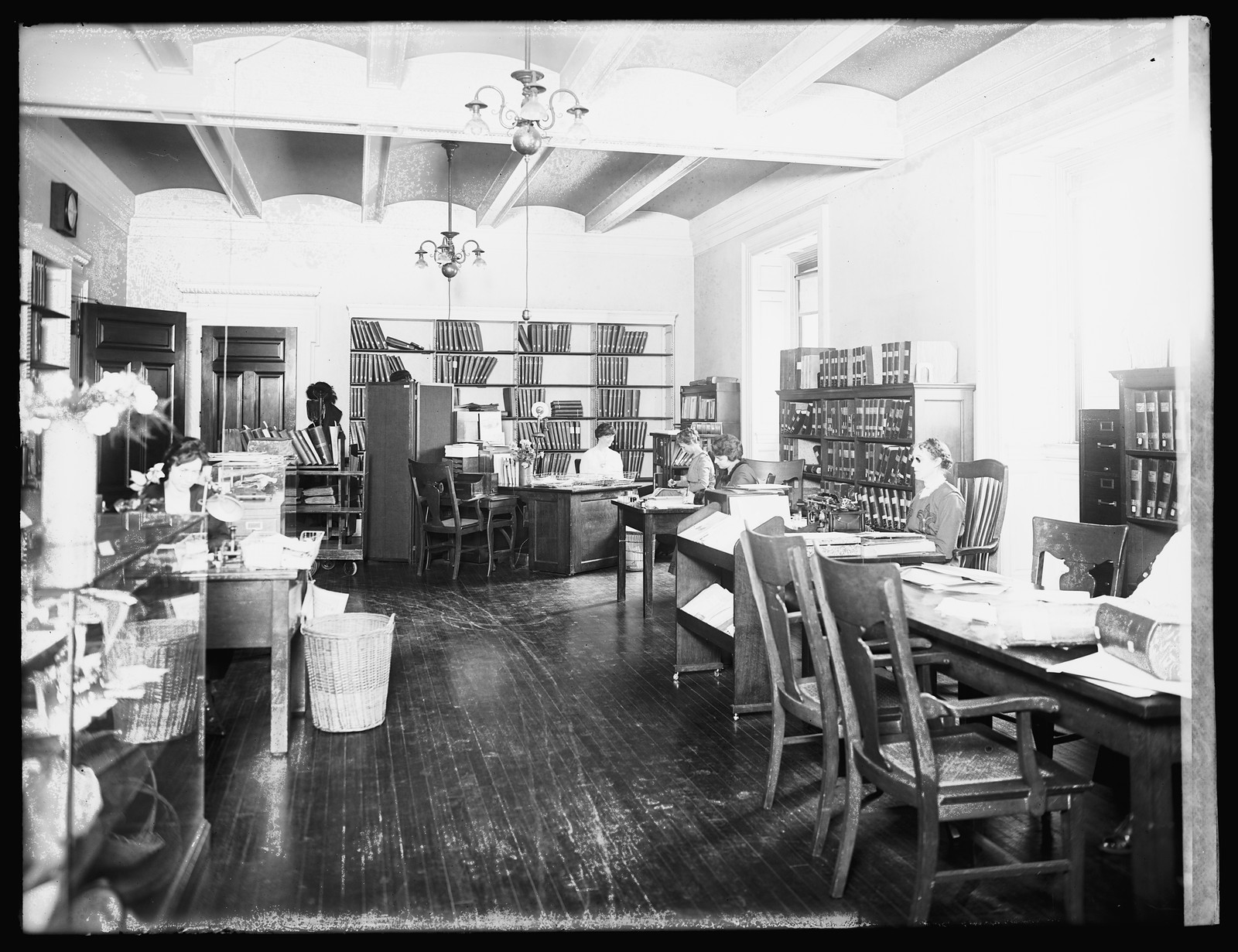 Reading room for blind, Library of Congress, [Washington, D.C.], [1919 or 1920] — historic photograph