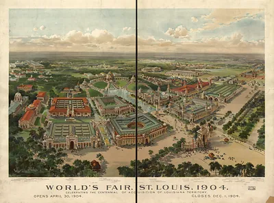 World's Fair, St. Louis, 1904, bird's-eye view