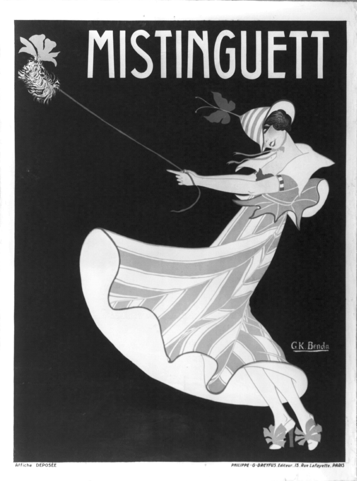 Mistinguett, Paris : Philippe G. Dreyfus, 1913. — vintage poster