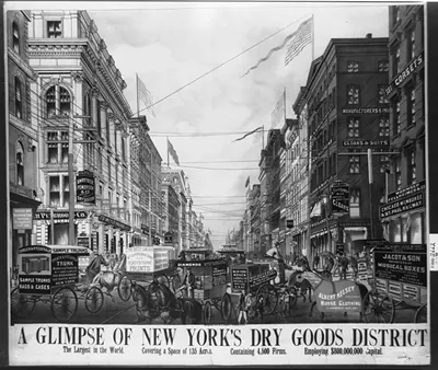 A glimpse of New York's dry goods district