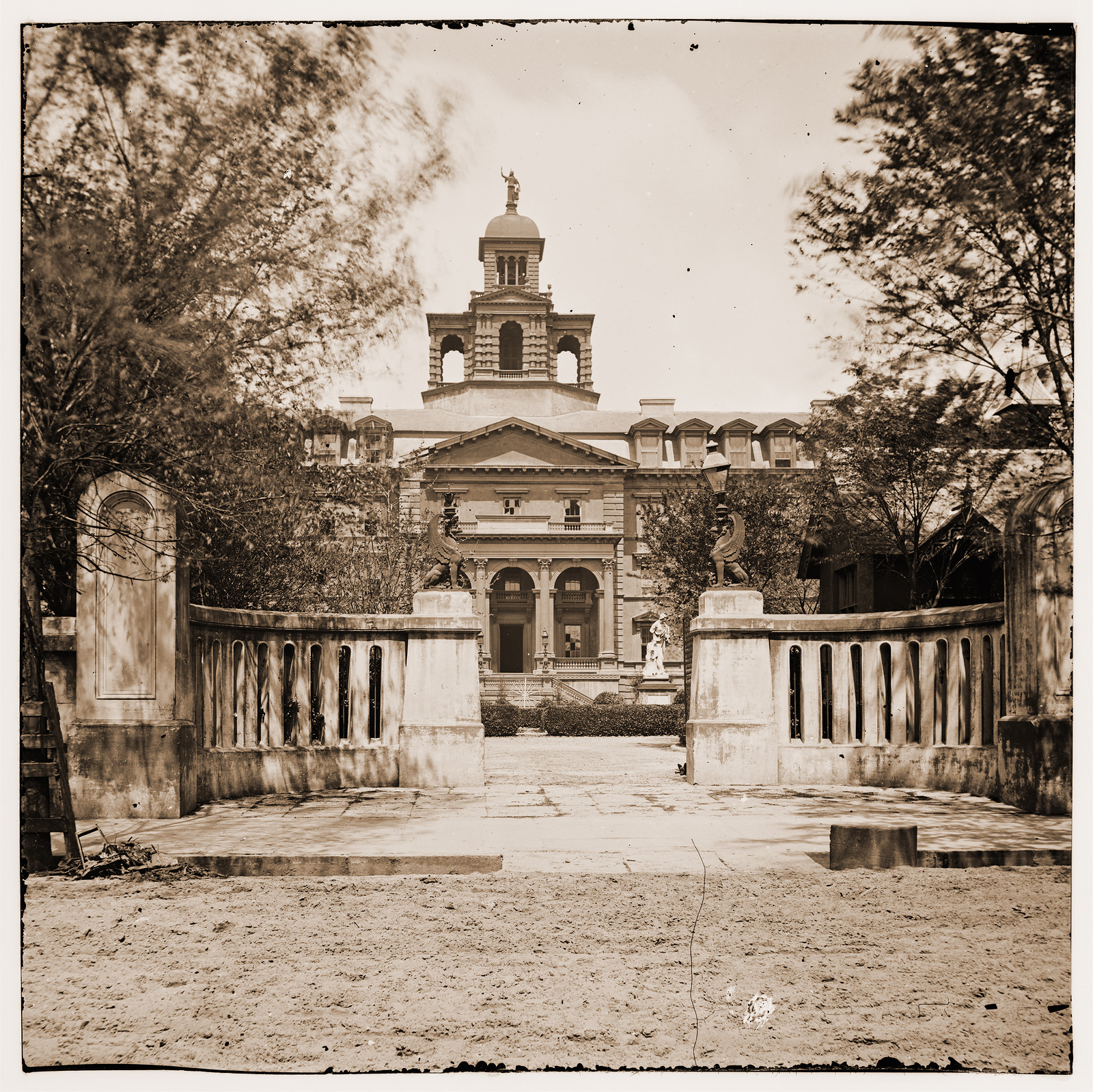 Charleston South Carolina. The Orphan Asylum (160 Calhoun Street), 1865 — historic photograph