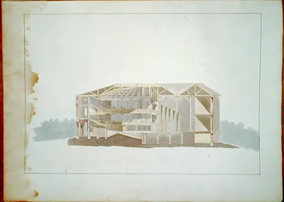 [Theater and hotel building (Theatre Richmond Virginia. 15--section or internal view of theatre]"