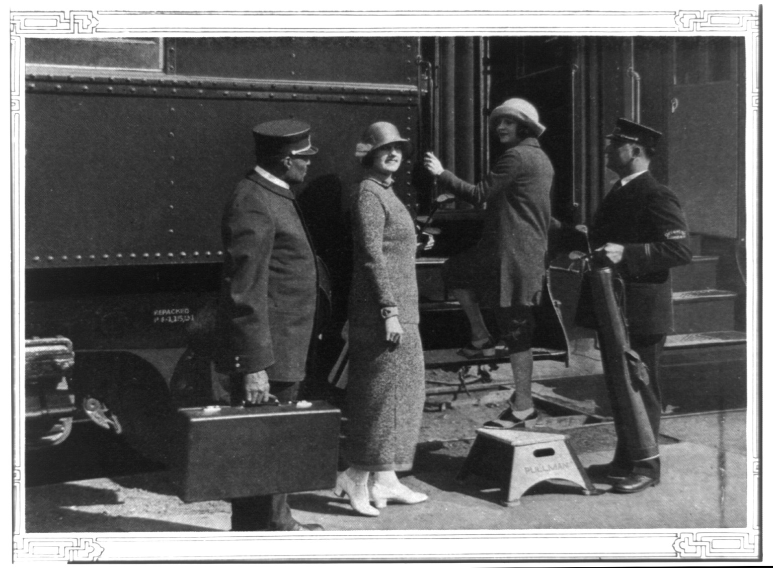 The New Oriental Limited Great Northern Railway: Welcoming the Oriental's guests, 1924 — historic print