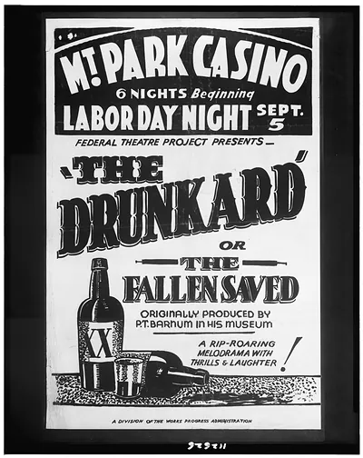 Federal Theatre Project presents The drunkard or the fallen saved Originally produced